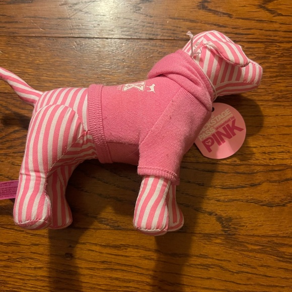 PINK Victoria's Secret Striped Dog Toy - Pink and White 2006 - Picture 2 of 6